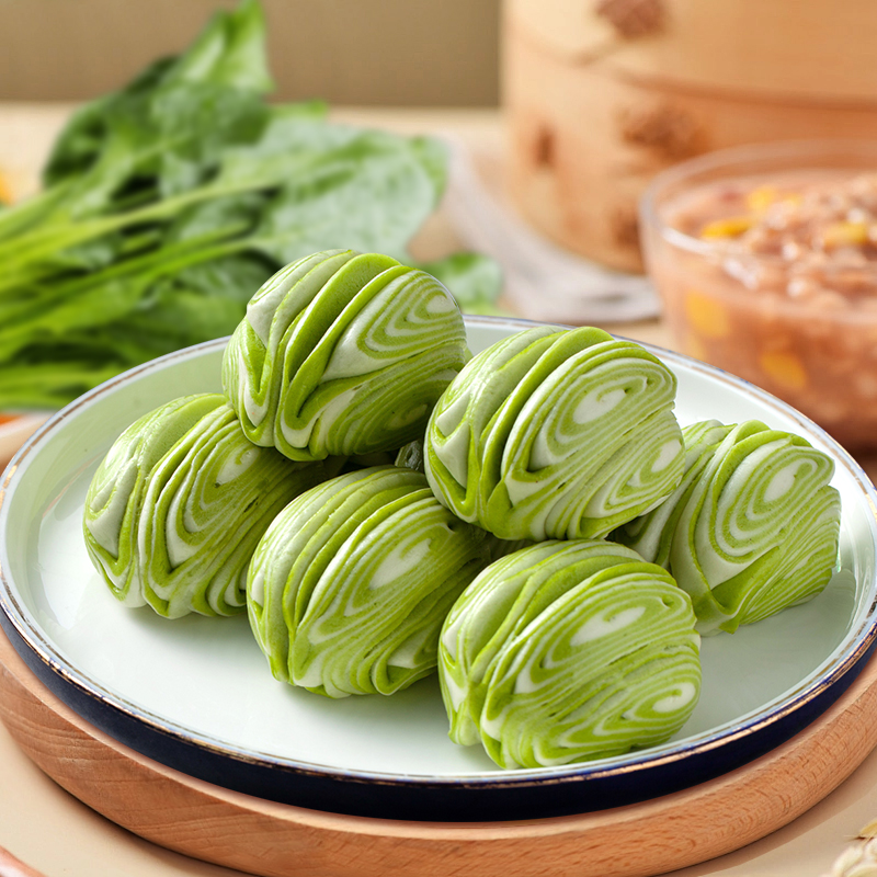 菠菜花卷